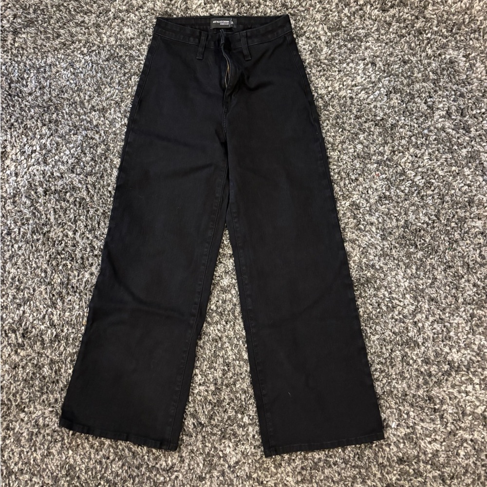 Just Black Denim Wide Leg High waisted pants